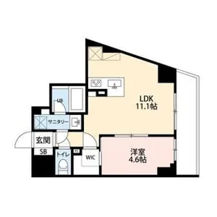 ミルーナヒルズD駒込【7階】の間取り