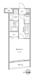 グローリオシェルト池袋本町【3階】の間取り