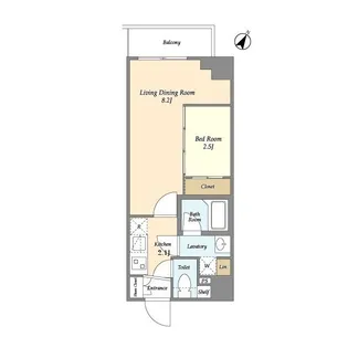 プラート宮坂【1階】の間取り