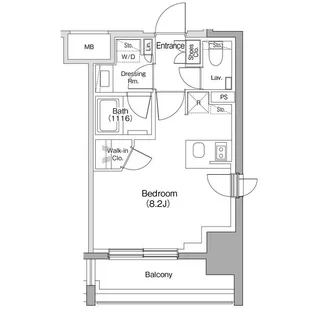 ザ・パークハビオ明大前【3階】の間取り