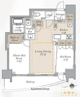 東京都文京区関口1丁目【マンション】の間取り