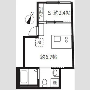 アピチェ目黒【4階】の間取り