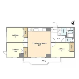 ザ・クレスト【3階】の間取り