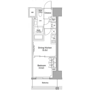 ザ・パークハビオ滝野川【4階】の間取り