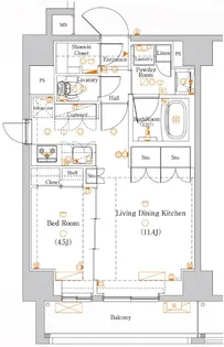 DIPS十条仲原EAST【7階】の間取り