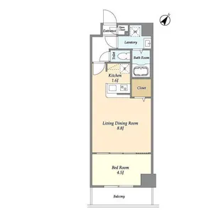 アルファコート常盤台3【6階】の間取り