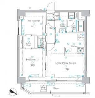 DIPS東十条駅前RESIDENCE【8階】の間取り