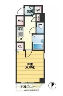 VERONA武蔵関LUSSO【2階】の間取り