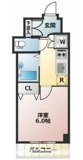 VERONA武蔵関LUSSO【6階】の間取り