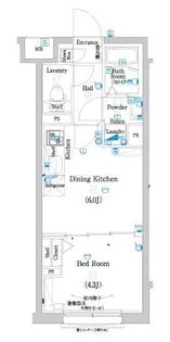 ラフィスタ二子玉川【1階】の間取り