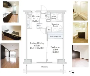 パークフラッツ市谷台町坂【2階】の間取り