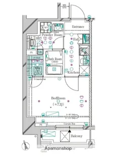 ガリシア大塚駅前【9階】の間取り