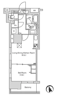 エミリブ鷺ノ宮【2階】の間取り