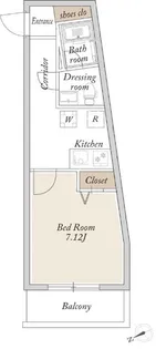 LA DOUCEUR赤塚【0210号室】の間取り