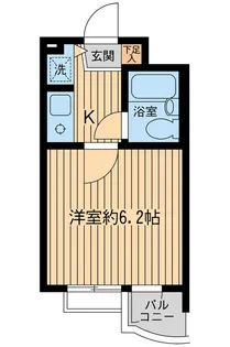 スクエア世田谷【0203号室】の間取り