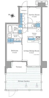 ブランシエスタ王子【1階】の間取り