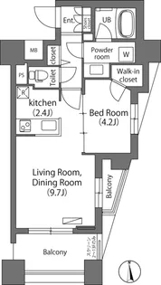 エミリブ練馬【13階】の間取り