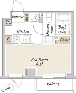 ORSUS新江古田【1階】の間取り