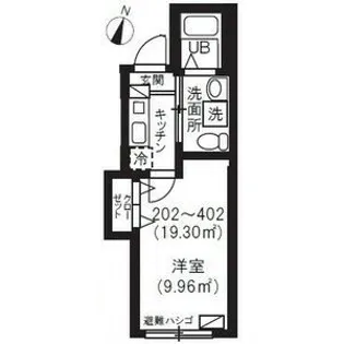 ブランドール坂下三丁目【3階】の間取り
