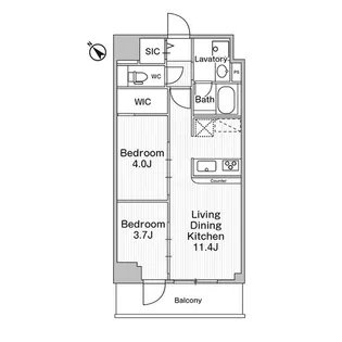 コンフォリア・リヴ巣鴨【3階】の間取り
