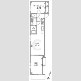 ブランノワール【3階】の間取り