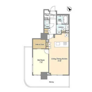 フロンティア新宿タワー【11階】の間取り