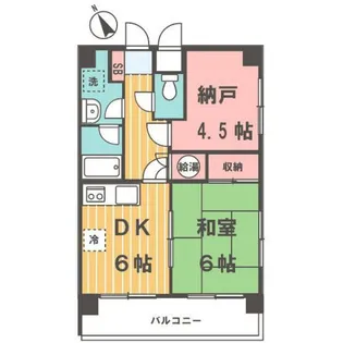 芦花ハウスⅡ【5階】の間取り