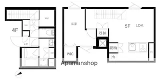CREAL江戸川橋【4階】の間取り