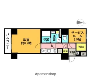 LOG板橋区役所前【9階】の間取り