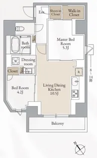 クロスレジデンス高田馬場【13階】の間取り