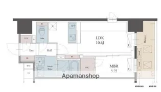 ラグゼナ用賀【9階】の間取り
