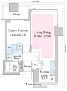 中野ステーションレジデンス【19階】の間取り