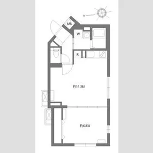 エルファーロ駒沢公園Ⅰ【1階】の間取り