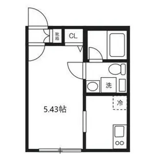 ルーデンス本蓮沼Ⅱ【3階】の間取り
