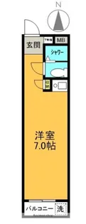 ヤングマンション【2階】の間取り