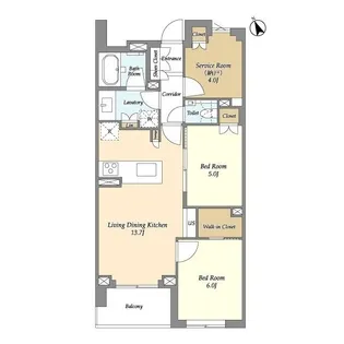 JP NOIE 等々力【6階】の間取り