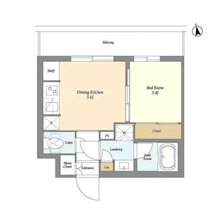ベルファース三軒茶屋【1階】の間取り