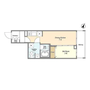 シーズンフラッツ中十条【6階】の間取り