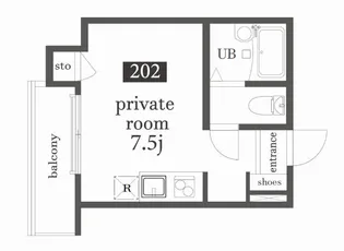 アーベインテラス大塚【2階】の間取り
