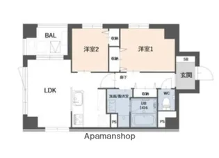 SIDEPLACE JUJO【6階】の間取り