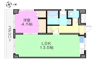 CASA小野寺【5階】の間取り