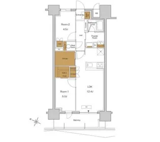 RJRプレシア東十条ガーデン【10階】の間取り