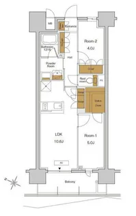 RJRプレシア東十条ガーデン【13階】の間取り