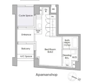 プライムガーデン駒沢大学【3階】の間取り
