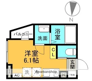 AQリーフィア堀切【1階】の間取り