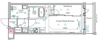 ラフィスタ鷺ノ宮【3階】の間取り