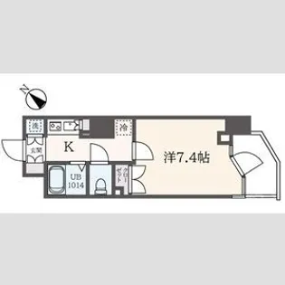 フェルテ中野【8階】の間取り