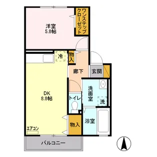 ガーデンヴィラMIYABI【2階】の間取り