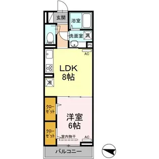 エクセリア上鷺宮Ⅱ【2階】の間取り