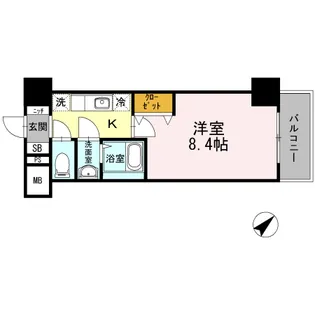 JP NOIE 早稲田【6階】の間取り